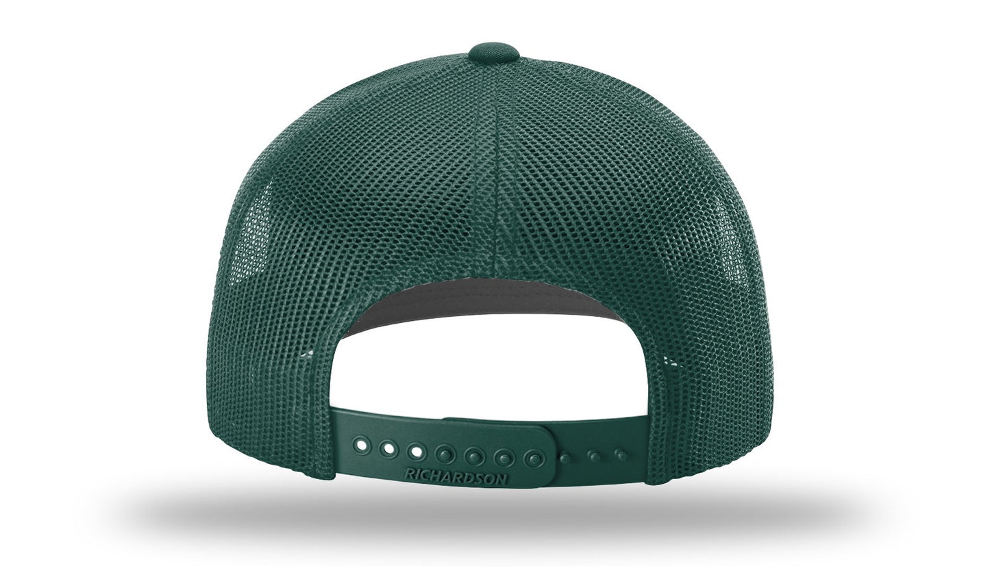 112 Richardson Snapback White/Dark Green