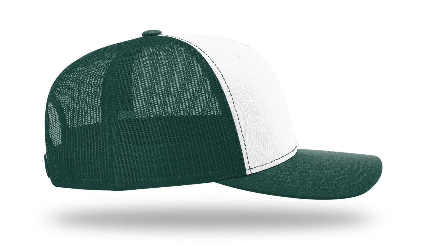 112 Richardson Snapback White/Dark Green