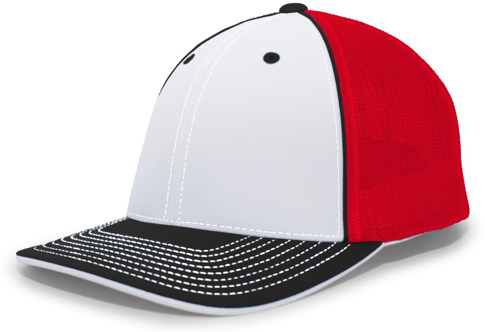 404M Pacific Flexfit Red/White/Black