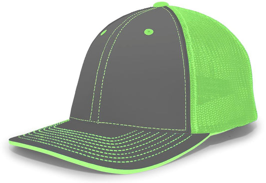 404M Pacific Flexfit Graphite/Neon Green/Graphite