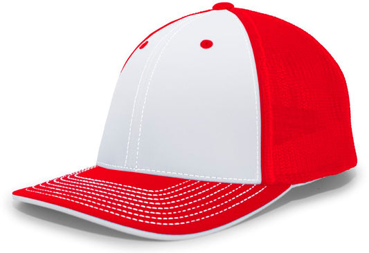 404M Pacific Flexfit White/Red/Red