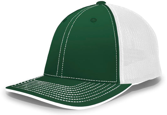 404M Pacific Flexfit Dark Green/White