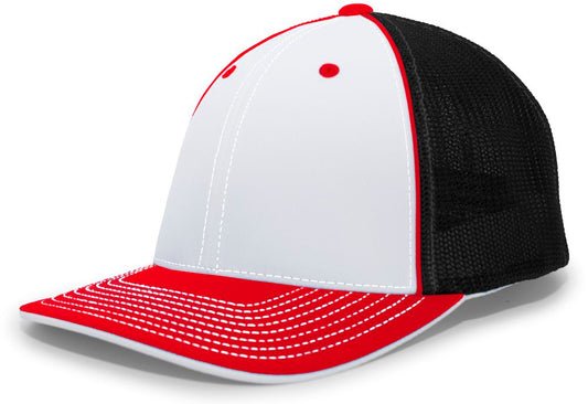 404M Pacific Flexfit White/Black/Red