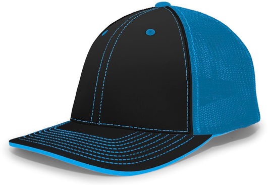 404M Pacific Flexfit Black/Neon Blue/Black