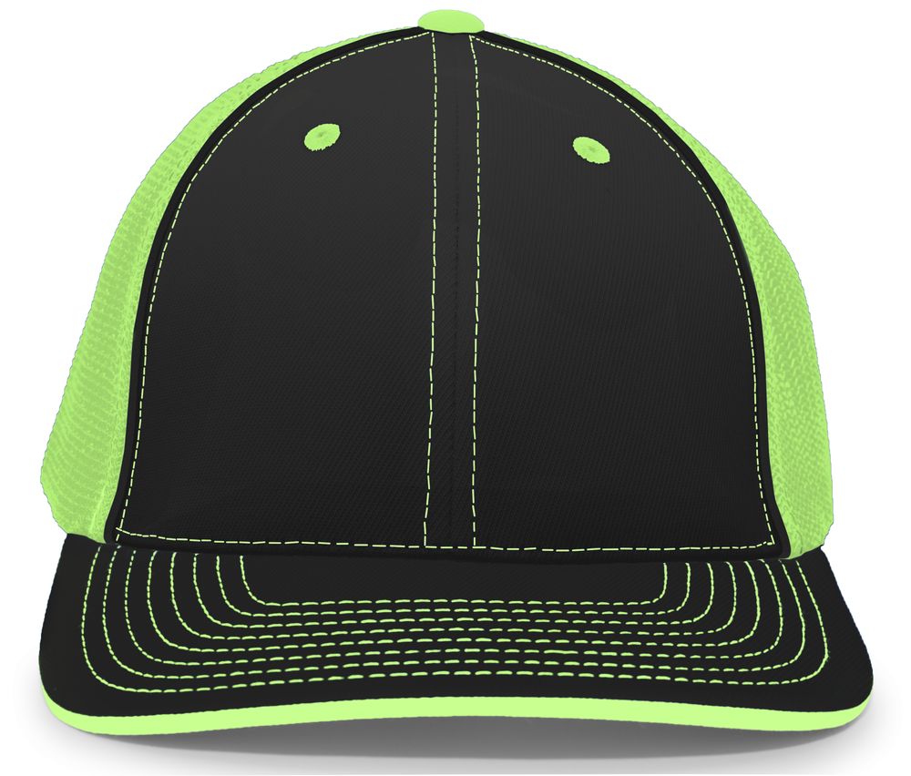 404M Pacific Flexfit Black/Neon Green/Black