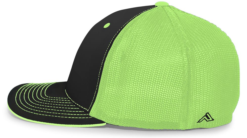 404M Pacific Flexfit Black/Neon Green/Black