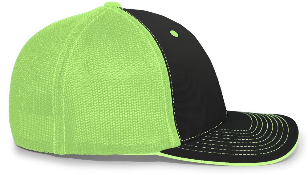 404M Pacific Flexfit Black/Neon Green/Black