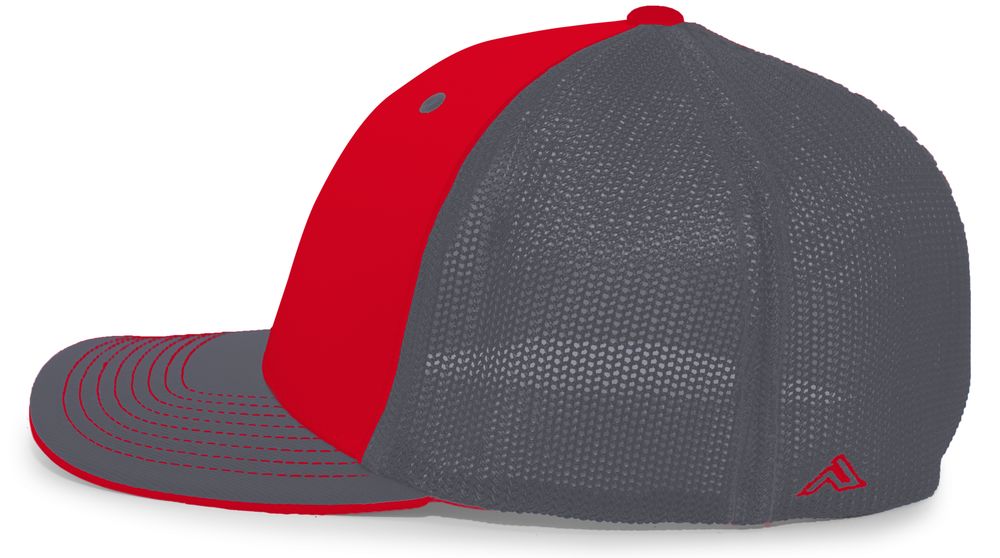 404M Pacific Flexfit Red/Graphite/Graphite