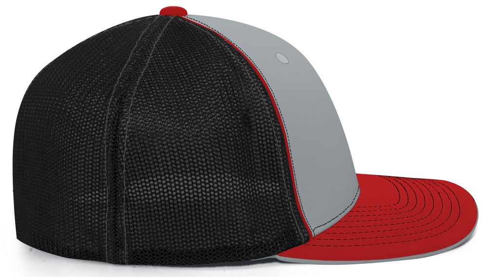 404M Pacific Flexfit Silver/Black/Red