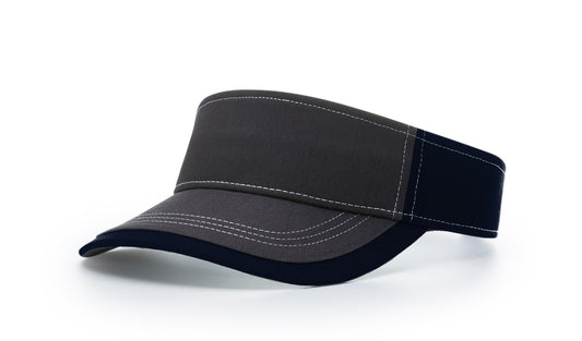 R - 775 Twill Contrast Visors - Charcoal/Navy
