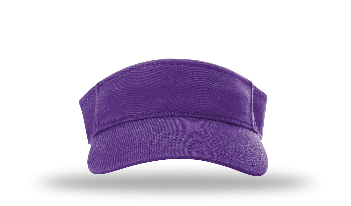 R - 45 Richardson Garment Washed Visors - Purple