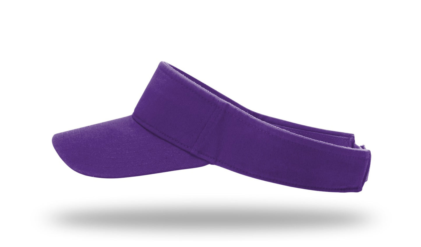 R - 45 Richardson Garment Washed Visors - Purple