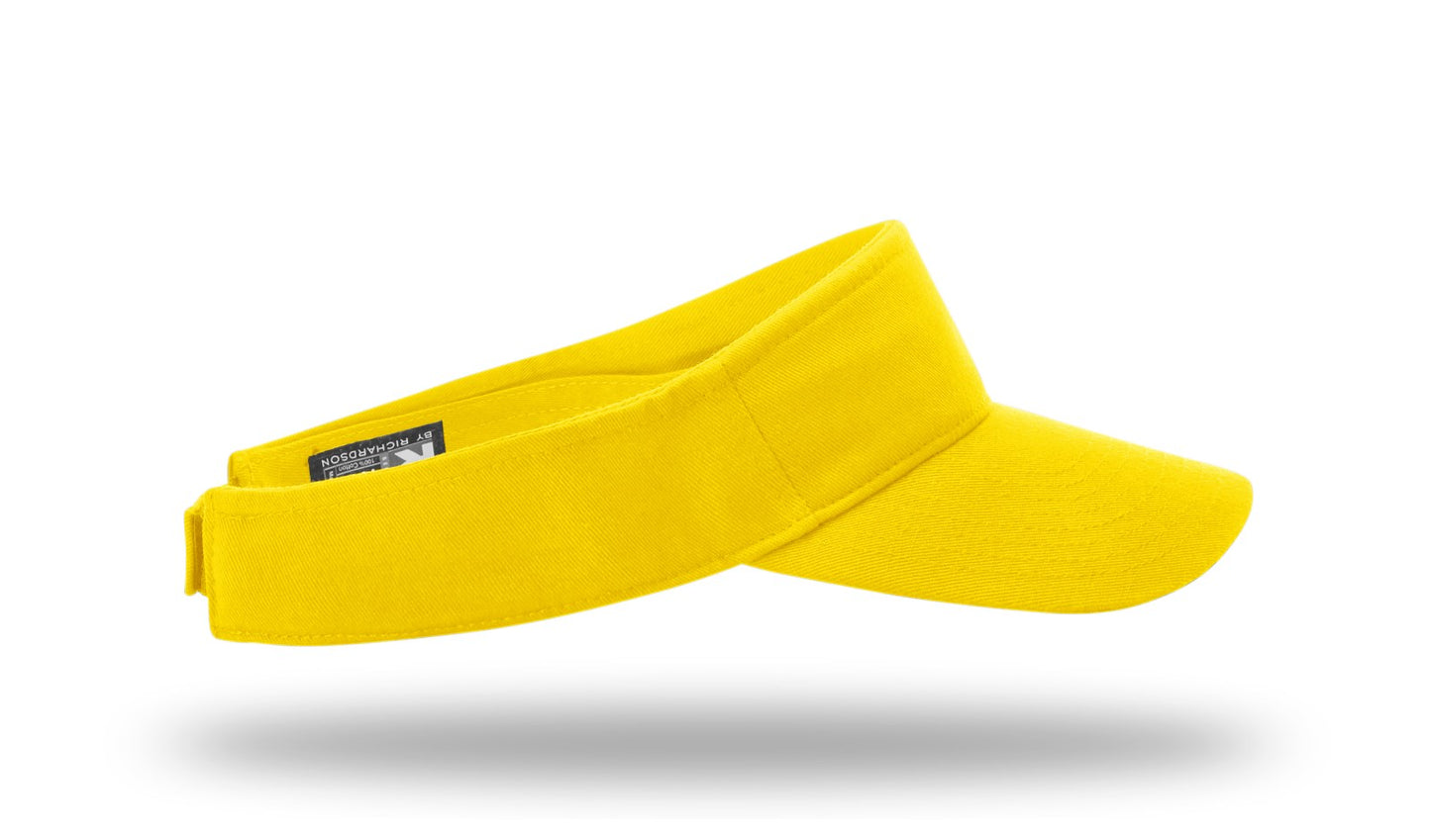 R - 45 Richardson Garment Washed Visors - Yellow